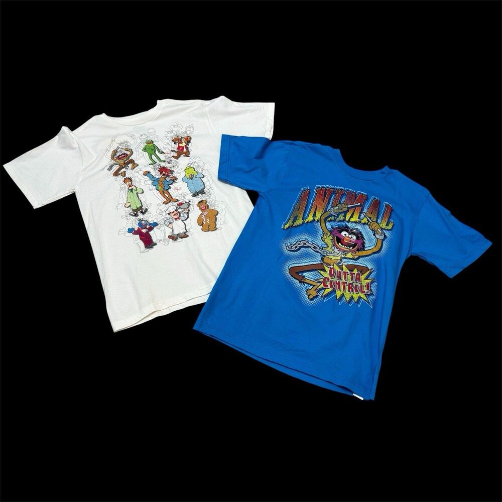 Disney Store Muppets Boys 10/12 Tshirts Set Of 2 NEW